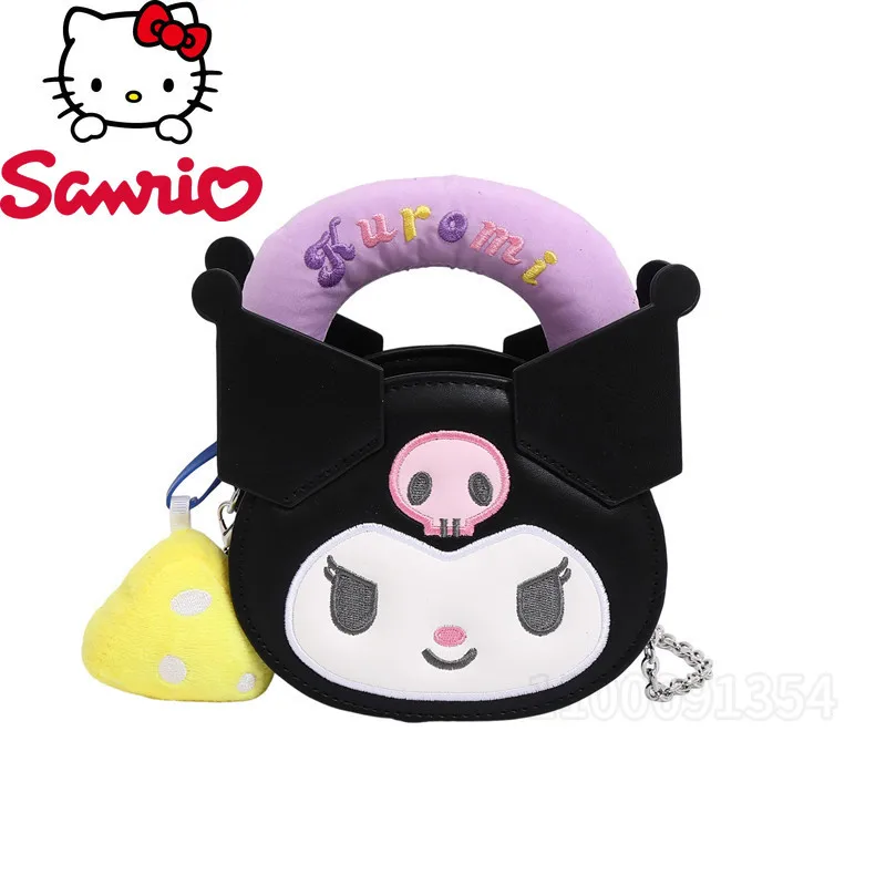 

Kuromi новая мини-сумка на плечо для девочек с героями мультфильмов, милая сумка через плечо для девочек, модная цепочка, 3D мини-сумка для девочек, высокое качество