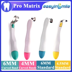 10/50Pcs EASYINSMILE Dental Pro Matrix Bands Pre Formed Sectional Contoured Matrice Bands Curved&Standard Retainler bands