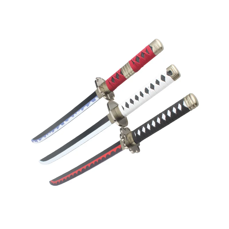 3pc Roronoa Zoro Katana 60cm Sword Cosplay Weapons Wooden Sword Enma Purple Original Pattern