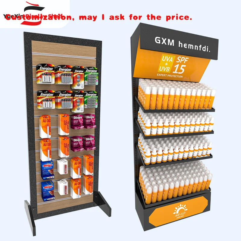 

Custom.YX Пользовательские односторонние легкие деревянные металлические превосходные полки для хранения ДИСПЛЕЙ СКЛАДКА Магазин Стальная витрина