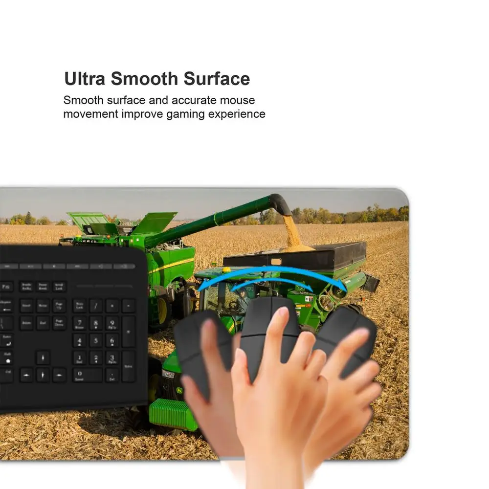 J-JOHN D-DEERE Mousepad Cute Durable Rubber Mouse Mat Pad Size for Game Keyboard Pad