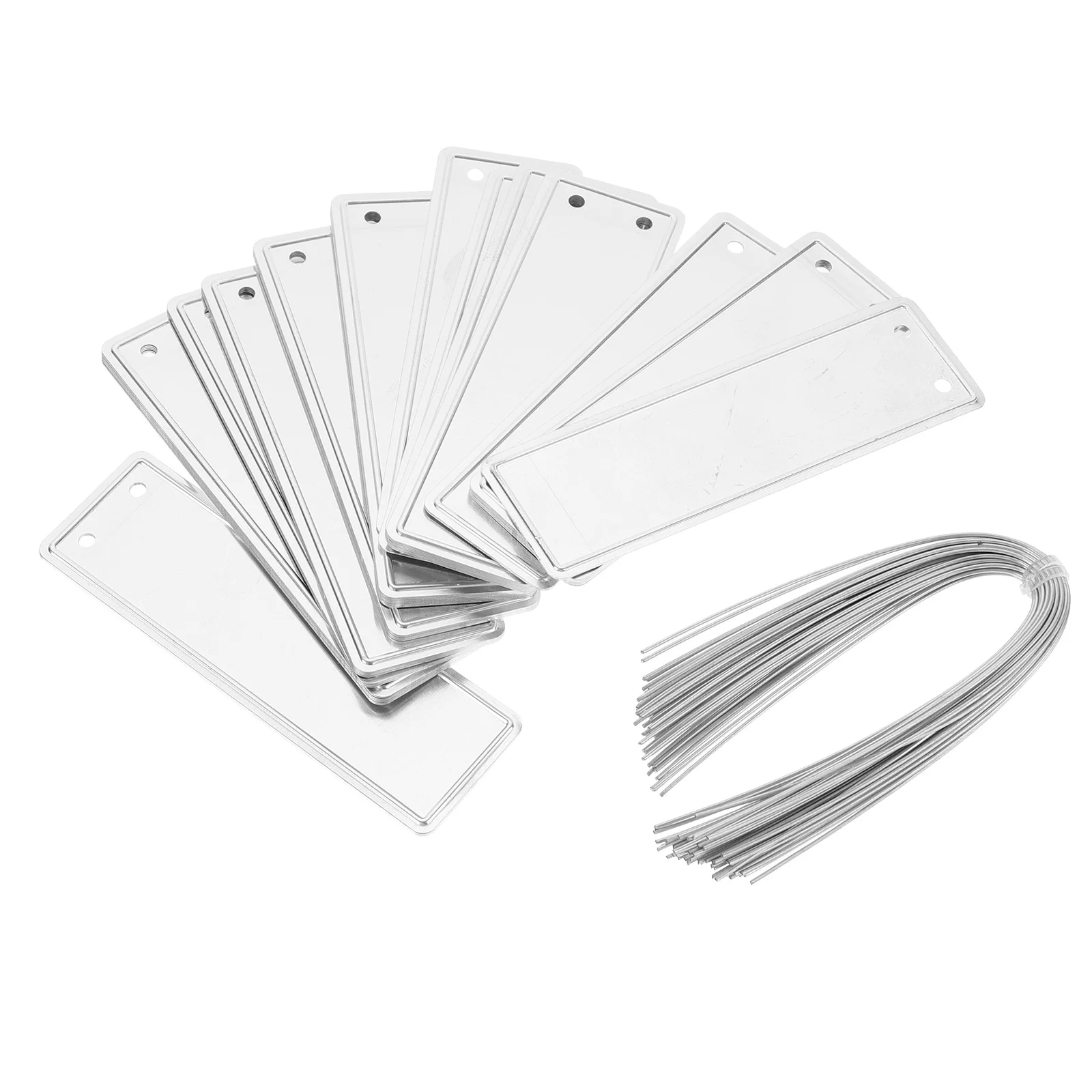 

50pcs Plant Labels Aluminum Lightweight Garden Markers For Outdoor Tree Tags Greenhouse Flower Pots Nursery Yard Landscaping