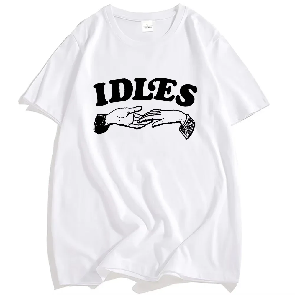 جديد وصول موضة أنا امان تي شيرت المهملات الأيدي اقتصاص S تي شيرت قصير الأكمام القطن الرجال بلايز الصيف س الرقبة الشرير الشارع #2