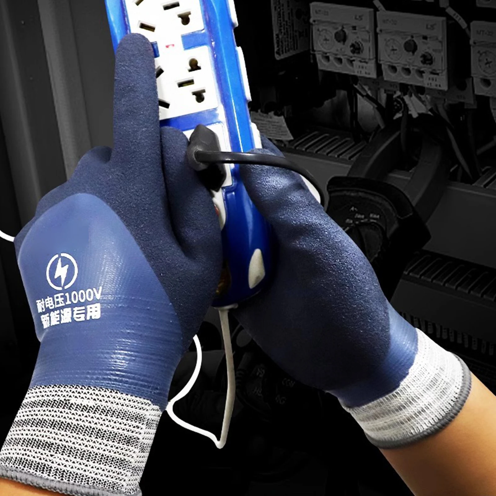 Guanti da elettricista isolati Guanti da elettricista resistenti alla tensione 1000V Guanti isolanti in gomma per elettricisti Prevengono gli urti