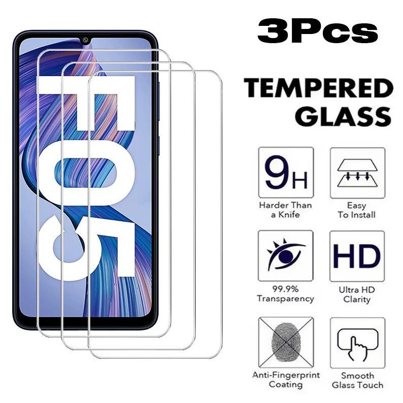 

3Pcs Tempered Glass Screen Protector For Samsung Galaxy F14 4G F06 F15 F16 F23 F42 F54 F55 5G F04 F05 F13 F14 F22 F62