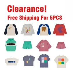 Clearance Kids Clothes 2024 BC New Summer Boys T-shirts Pants Baby Girls Clothing Sets Cute Print Short Sleeve Tops Tee Fashion