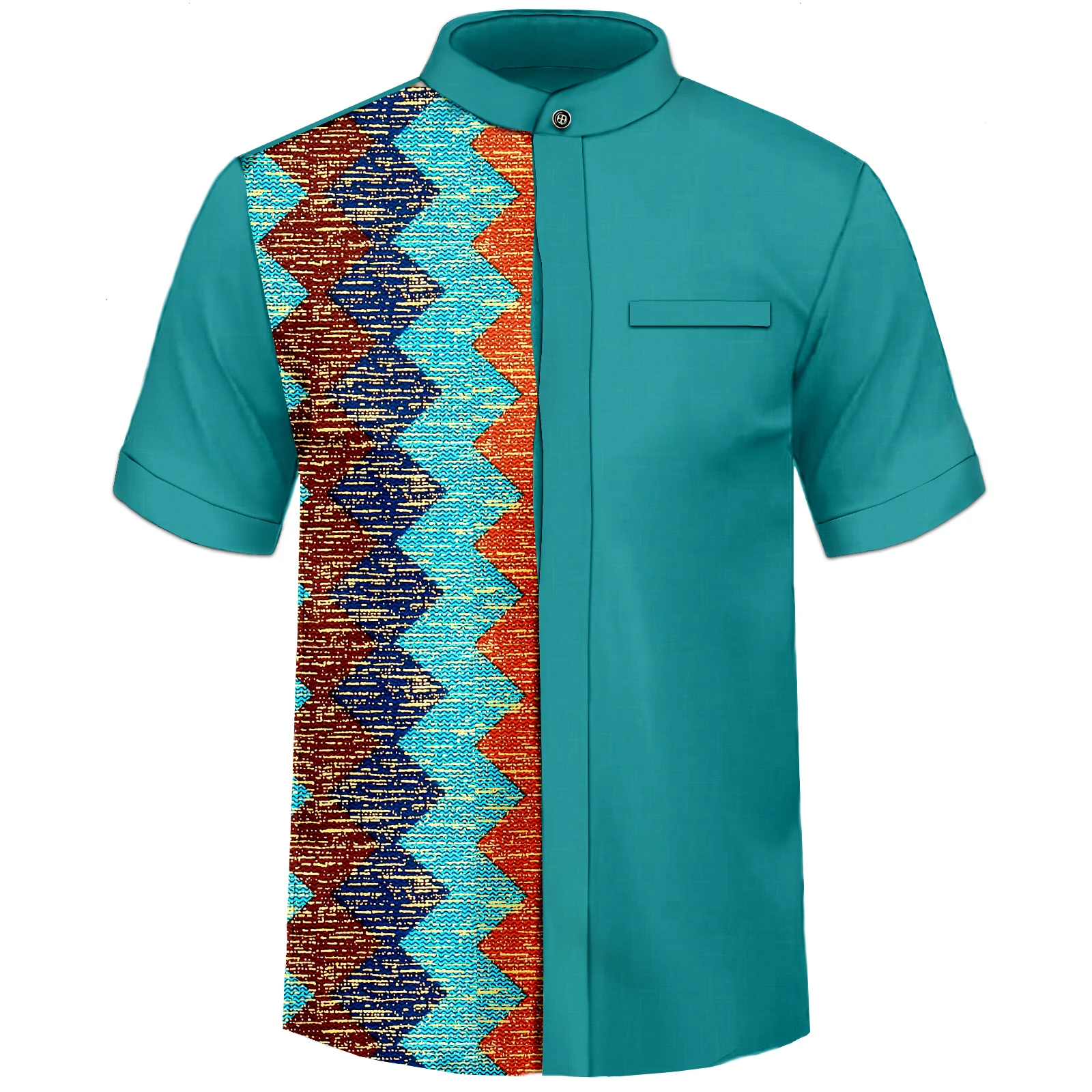 Camisa africana para hombres Moda Manga larga Dashiki Casual Tribal Tops Traje