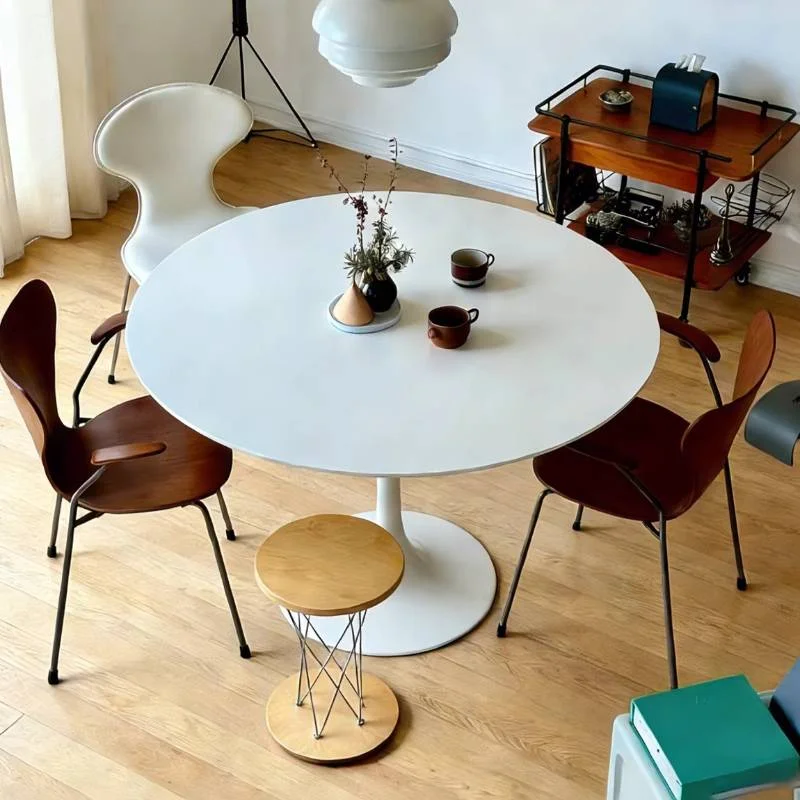 Round Decorations Restaurant Tables Base Modern Nordic Island Dinner Table Conference Lounges Mesas De Restaurante Furniture
