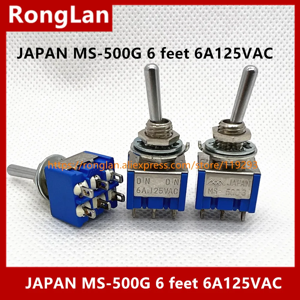 [BELLA]Japan's three mountain toggle switches MS-500G 6 feet NO-NO RESET unilateral reset switch 6A125VAC--10PCS/LOT
