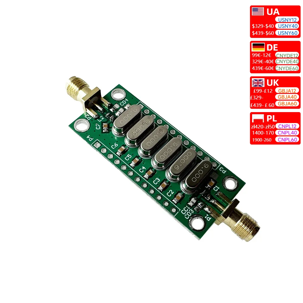 Filtro Crystal Narrow Band, CW 9MHz, 600Hz