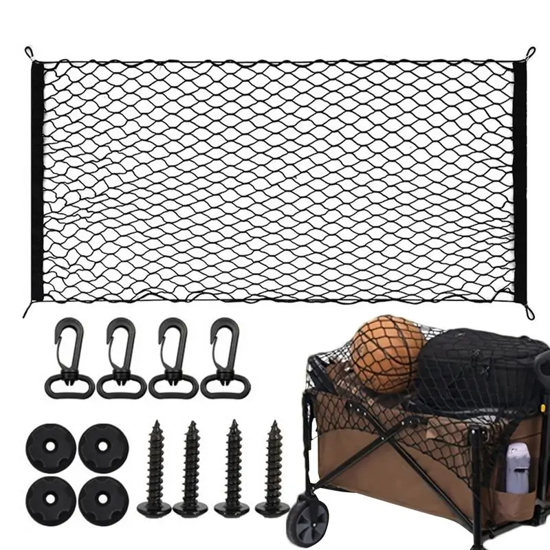 Car Net For Trunk Cargo Net For Car Trunk Mesh Organizer Storage Net For Automotive Strong SUV Trunk Net For Camping Vehicles &