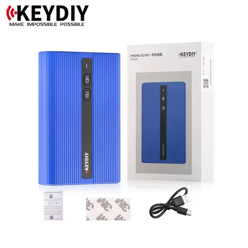 KEYDIY PAK09 Phone For IOS And Android Bluetooth Keyless Entry As Key Remote Control Phone Key Adapter Support 6 Physical Key