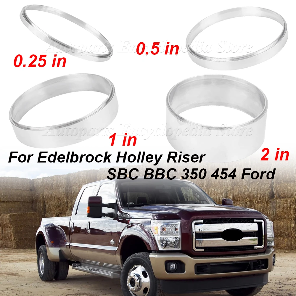 0.25inch 0.5inch 1inch 2inch Aluminum Air Cleaner Spacer Fit For Edelbrock Holley Riser SBC BBC 350 454 Ford