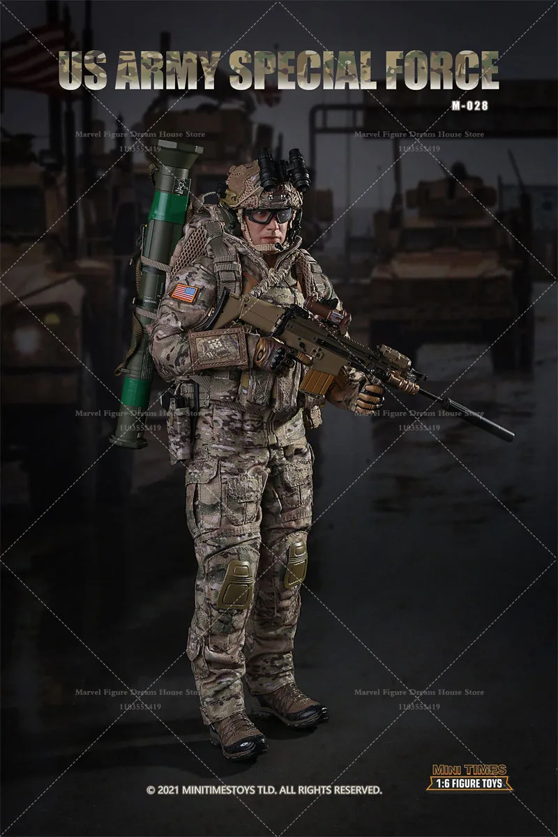 Équipement de réaction militaire des forces spéciales de l'armée, échelle 1/6, ensemble complet de 12 pouces, figurine de soldat, en Stock, mini jouets M028