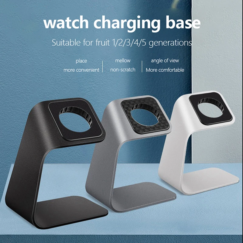 1Pc Aluminum Alloy Charger Stand Holder for Watch Bracket Charging Cradle Stand for Watch Charger Holders Dock Station image 2