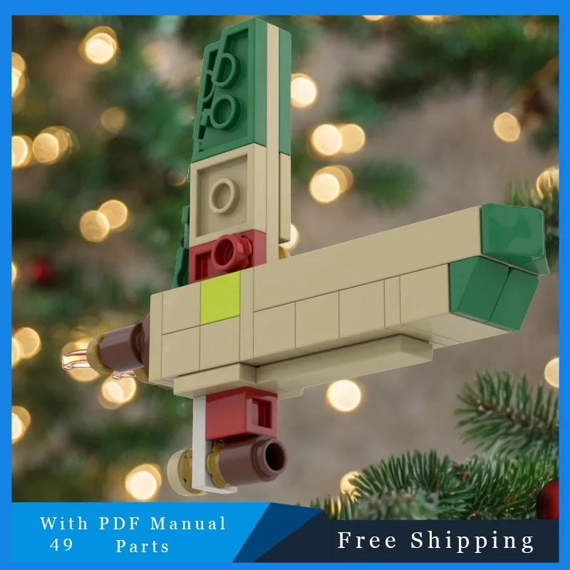 49 Parts Star Battle Series Mini Mantis Type Spaceship Creative Bricks Building Blocks Model For Kids DIY Assembly Birthday Gift