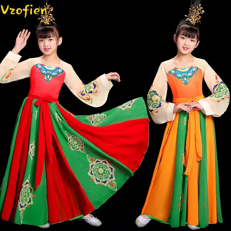 

Classical Hanfu Yangko Dance Clothing Women's Elegant Embroidery Yangko National Dance Hanfu Clothing Ancient Oriental Dress