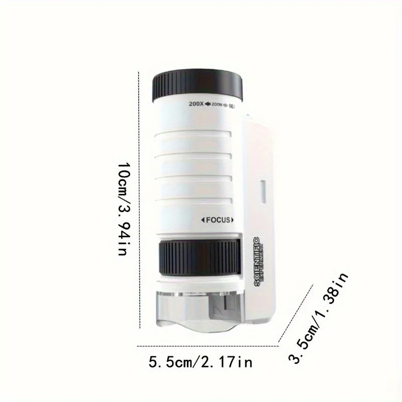 Handheld Microscope Kit Lab  Home School Biological Science Educational Toys For Children Birthday Gift