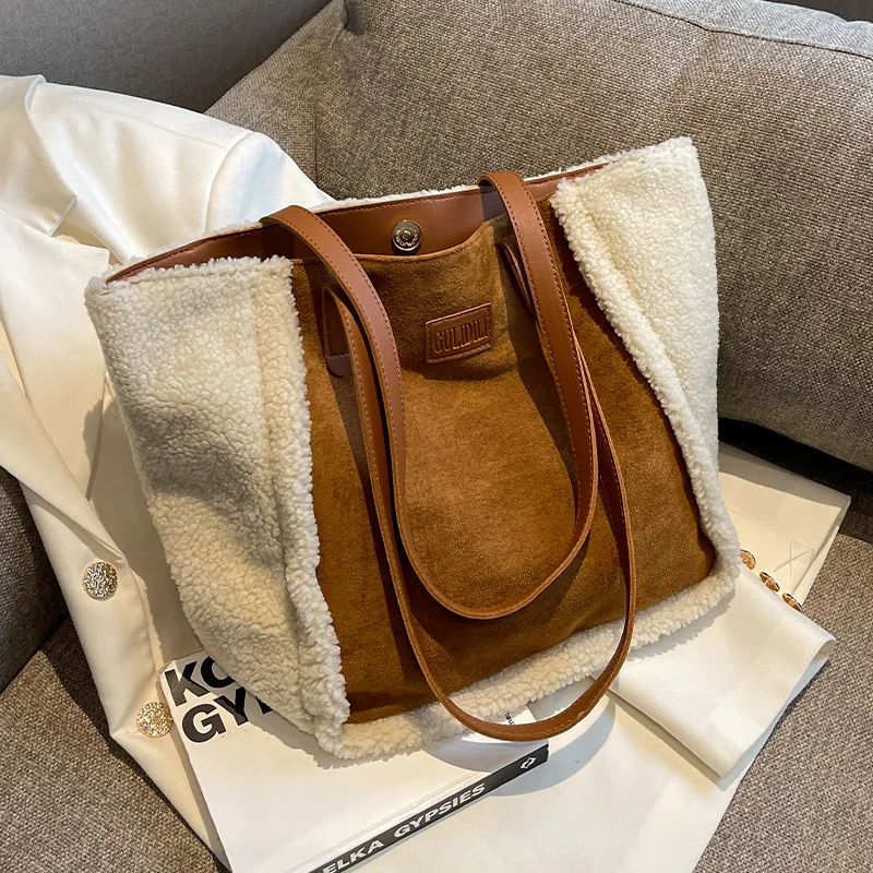 Bolso de hombro de gran capacidad para mujer, bandolera Simple Mori Ins, informal, de moda, nueva tendencia de otoño