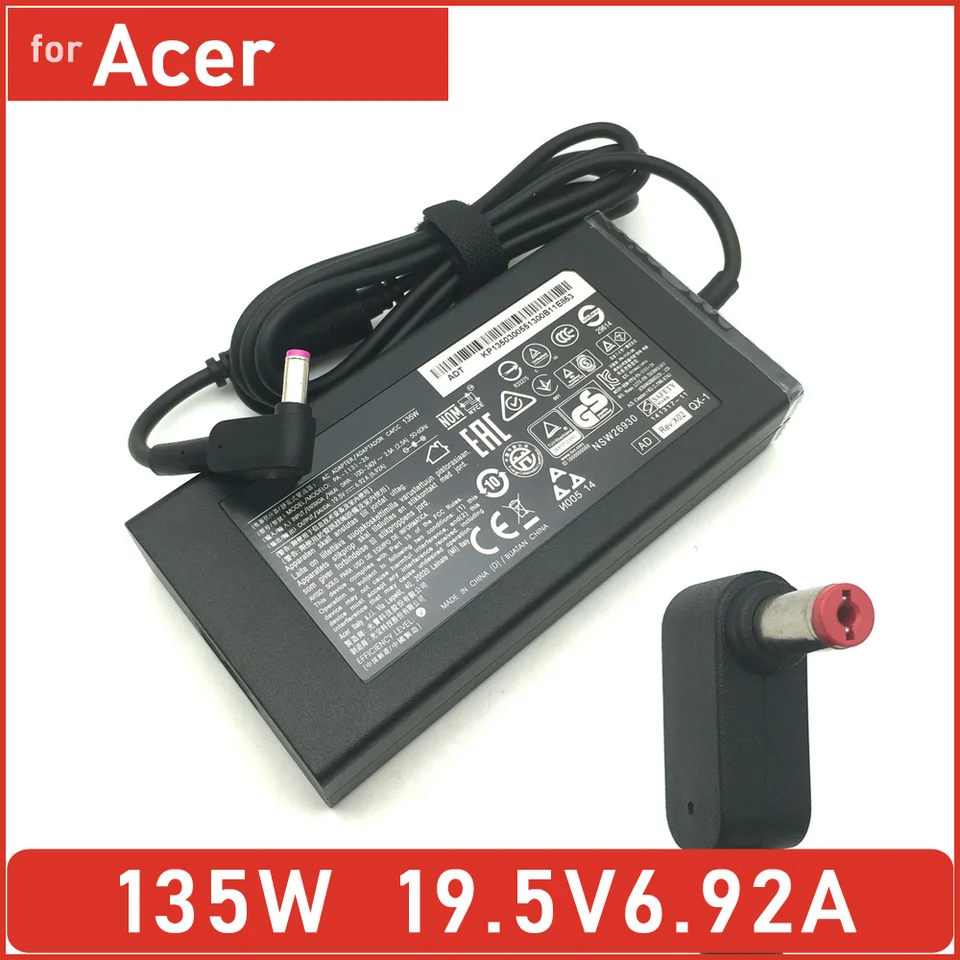 オリジナル AC アダプタ 19.5V 6.92A 135 ワット ADP-135NB B ラップ