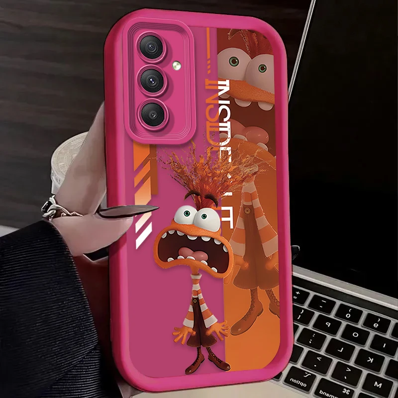 Disney dentro para fora 2 capa de silicone macio para samsung galaxy s25 s24 s23 ultra s22 s21 plus fe 5g a54 a34 a14 a73 a53 a33 5g capa