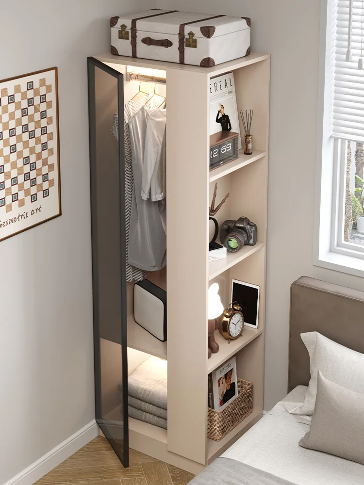 Single small wardrobe storage cabinet children\'s home bedroom wardrobe modern simple wardrobe small apartment saves space