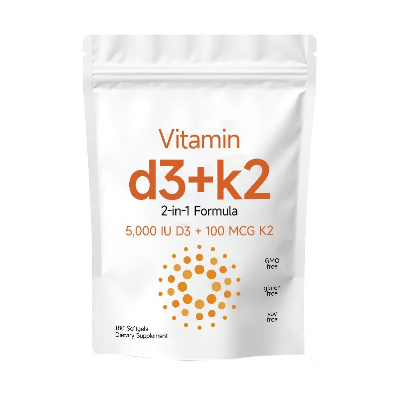 TKHot Venta de cápsulas VitaminD3+K2Soft Fábrica de vitaminaD3K2 en stock y lista para enviar en oferta