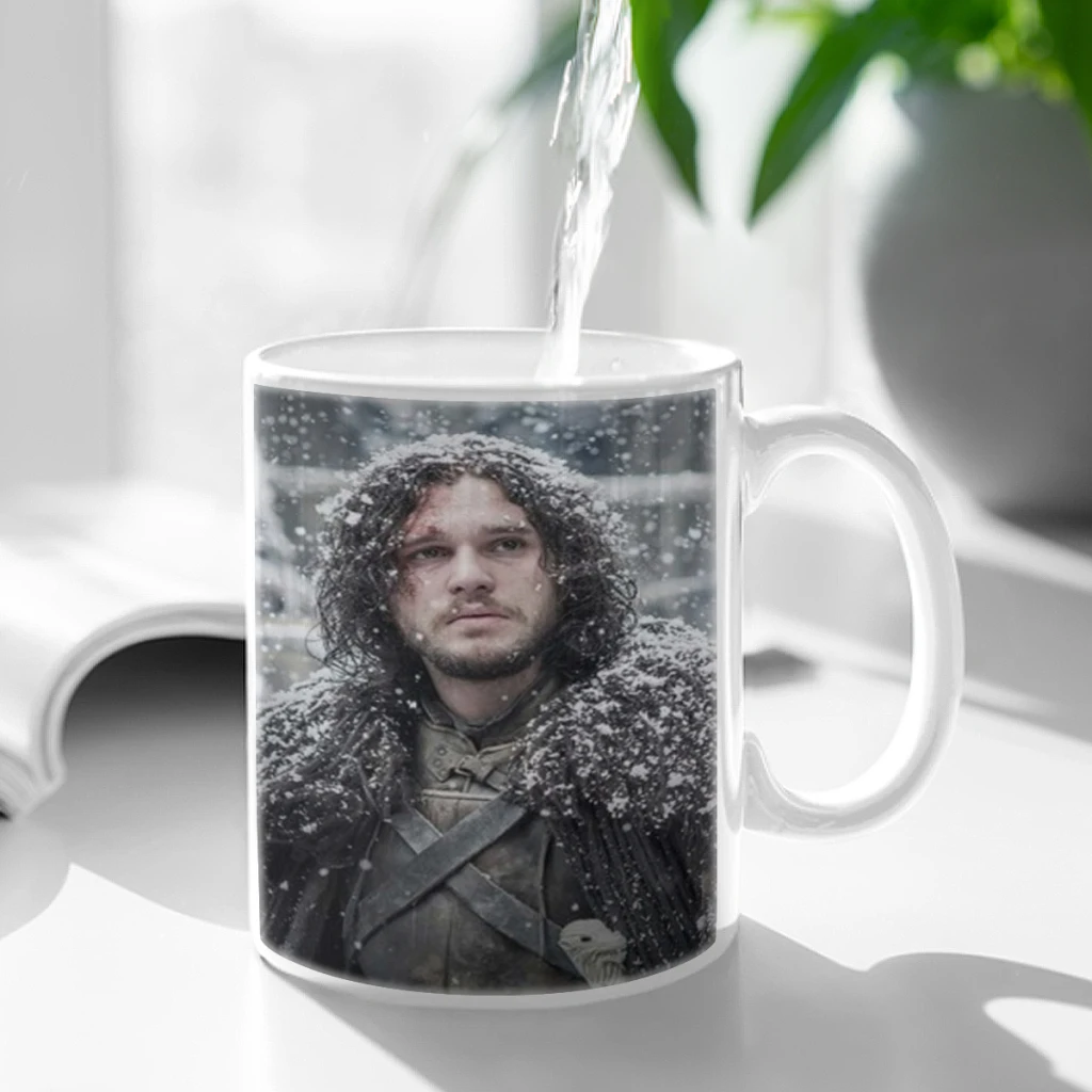 

K-Kit Harington Ceramic Cup Coffee Oatmeal Breakfast Cup Creative Personality Mug