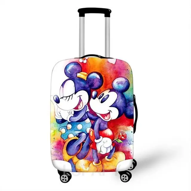 Disney Mickey Minnie Travel Luggage Protective Cover Suitable 18-32 Inch Women\'s Trolley Suitcase Elastic Trunk Case Dust Covers