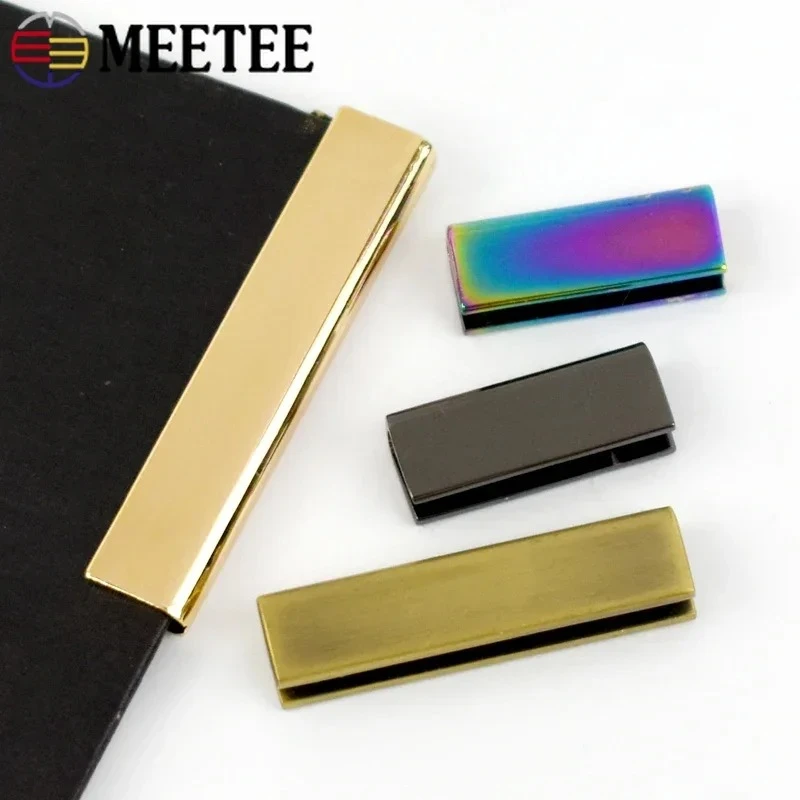 

5/10Pcs 19/25mm Metal Clip Buckle Strap Tail Corner Protector for Handbag Cover Screw Edge Stopper Webbing End Clasp Accessories