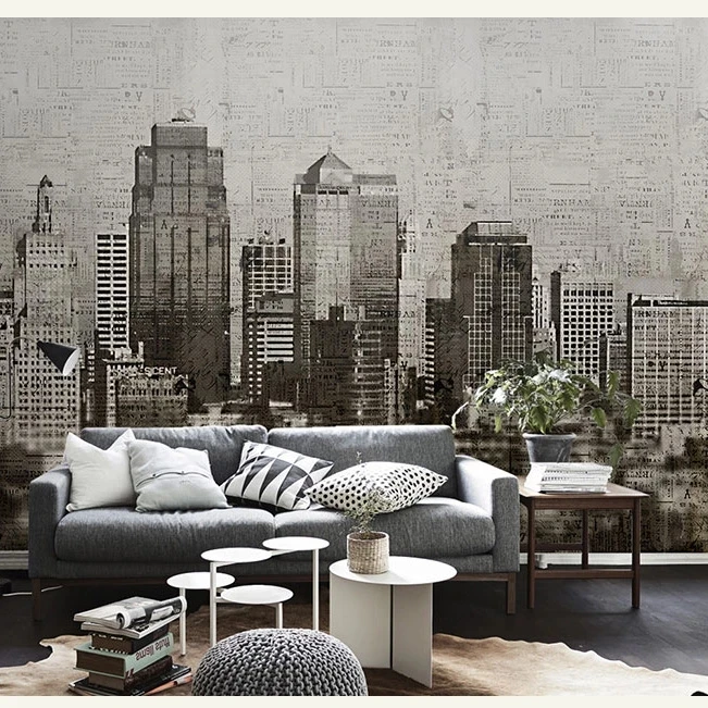 Custom Vintage Building Black White City Mural 3D Photo Wallpaper Living room sofa TV background wall bedroom restaurant Hotel