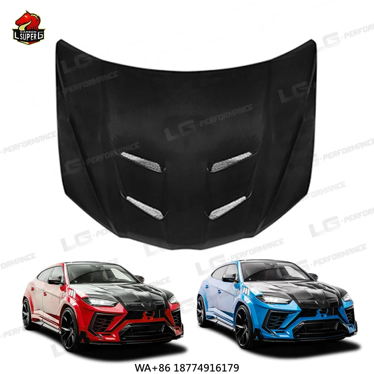 

Высококачественная черная вытяжка в стиле P для капюшона Urus, вытяжка из сухого материала из углеродного волокна