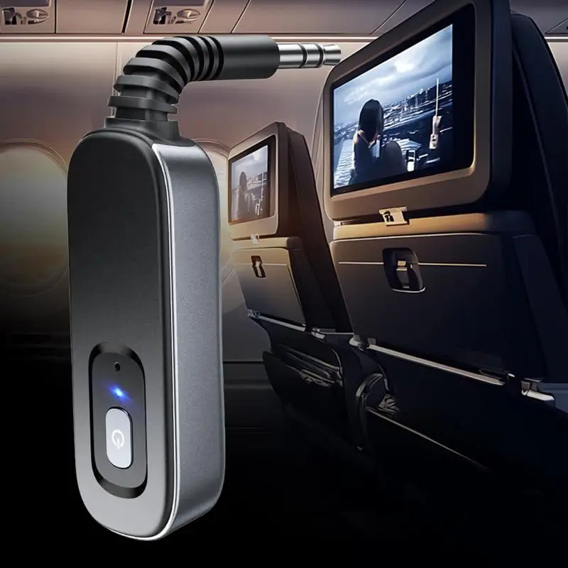 สำหรับอ้างอิงคำอธิบายตัวรับสัญญาณเสียงสำหรับรถยนต์2-in-1 3.5มม. ชนิด C AUX อะแดปเตอร์รถยนต์ช่วงยาวอะแดปเตอร์เสียงยกเลิกเสียงรบกวน