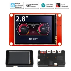 CrowPanel-Módulo gráfico inteligente SPI TFT LCD de 2,8 pulgadas, pantalla táctil ESP32 para Arduino MicroPython Espressif, 240x320