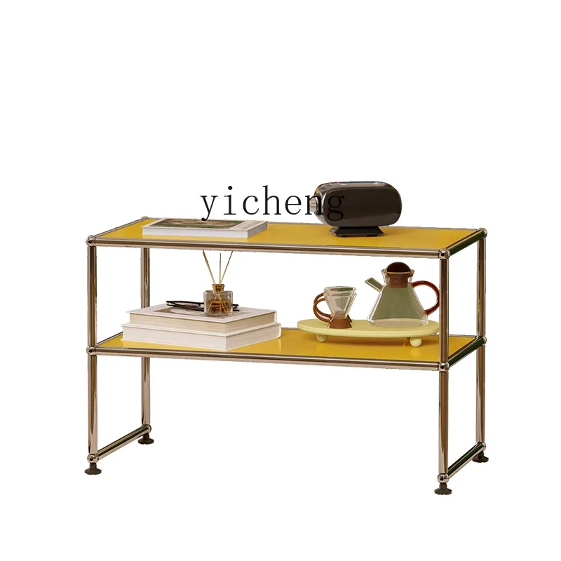 

Nordic Shelf Living Room Floor Storage Display Rack Small Coffee Table Bedside Stool