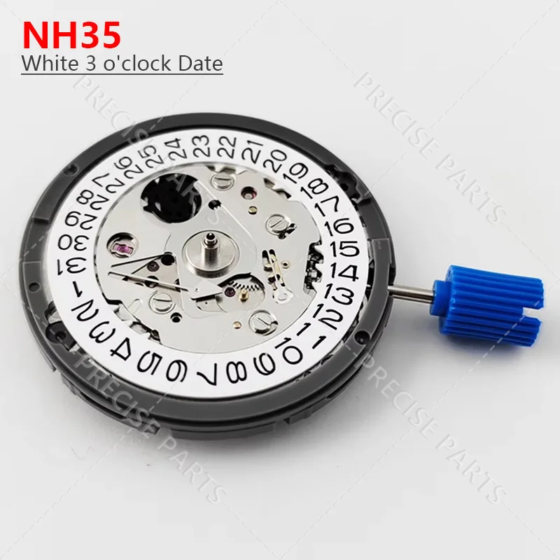 NH35A High Accuracy 24 Jewels Mod Watch Replacement NH35A Date at 3:00 NH35 Automatic Mechanical Movement ﻿