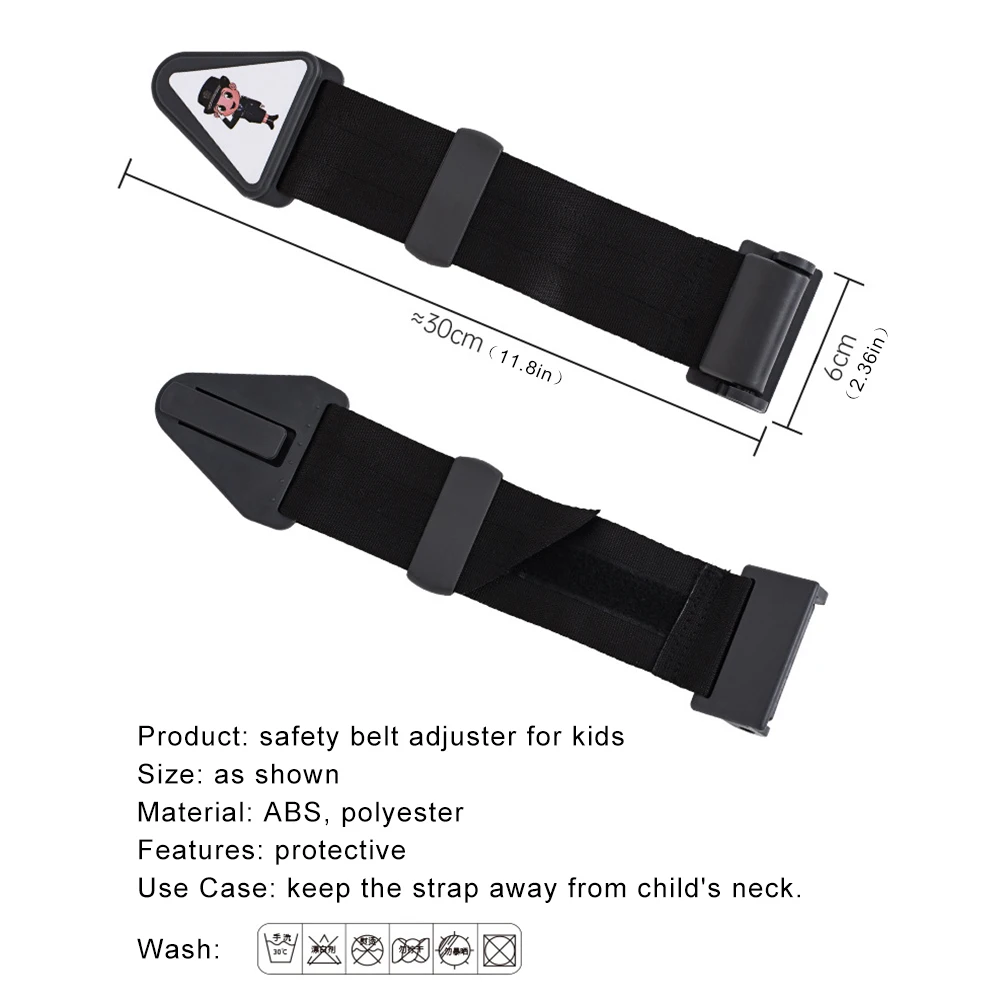 Car Seat Belt Adjustment Holder Universal Safety Belt Adjuster for Kids Adjustable Anti-Neck Shoulder Cover Seat Belt Positioner