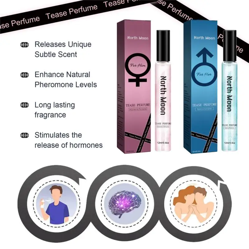 12ml Pheromon attraktiv für Männer und Frauen ziehen Aphrodisiakum spray für Männer Duft Körper Unisex Flirt Parfüm