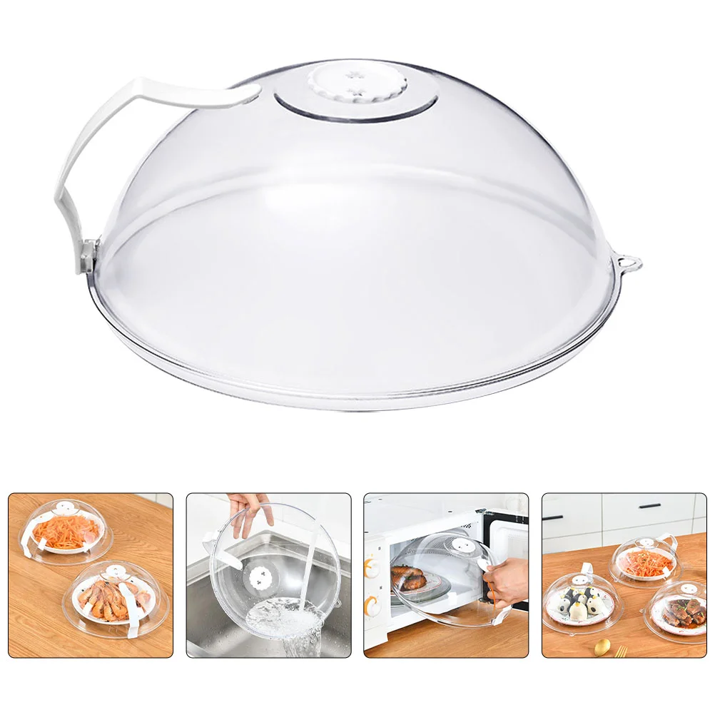 

Transparent Microwave Cover Food Plate Special Dish Heat-resistant Dishes Lid Oven Splash Heating