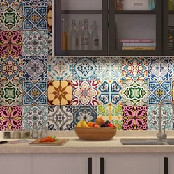 Kitchen oil proof sticker stove waterproof creative wallpaper toilet self-adhesive tile renovation decorative sticker