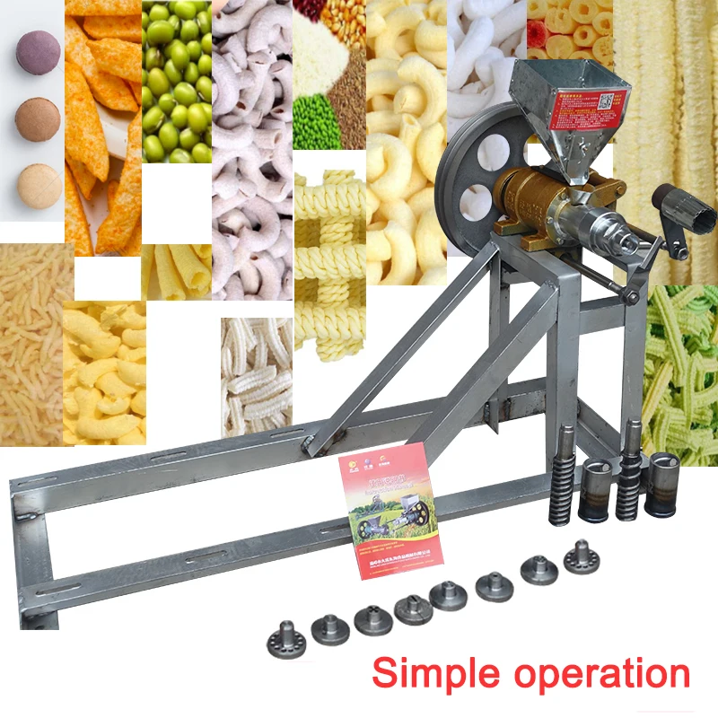 8 Mold Corn Snack Food Extruder Rice Puff Corn Puff Extruder Machine Corn Rice Food Puffing Machine