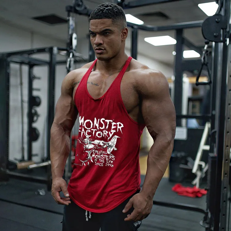 Koszulki na siłownię szelki męskie Stringer koszulka fitness koszulka do kulturystyki męski top do kamizelek fitness męska kamizelka bluza bez rękawów