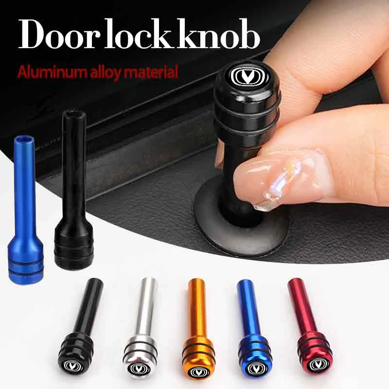 2/4Pcs Car Door Lift Alloy Safety Pin Door Lock Cover Accessories For Changan CS75 CS35 CS15 CS95 RAETON CX70 CS55 EADO CX20 CS1