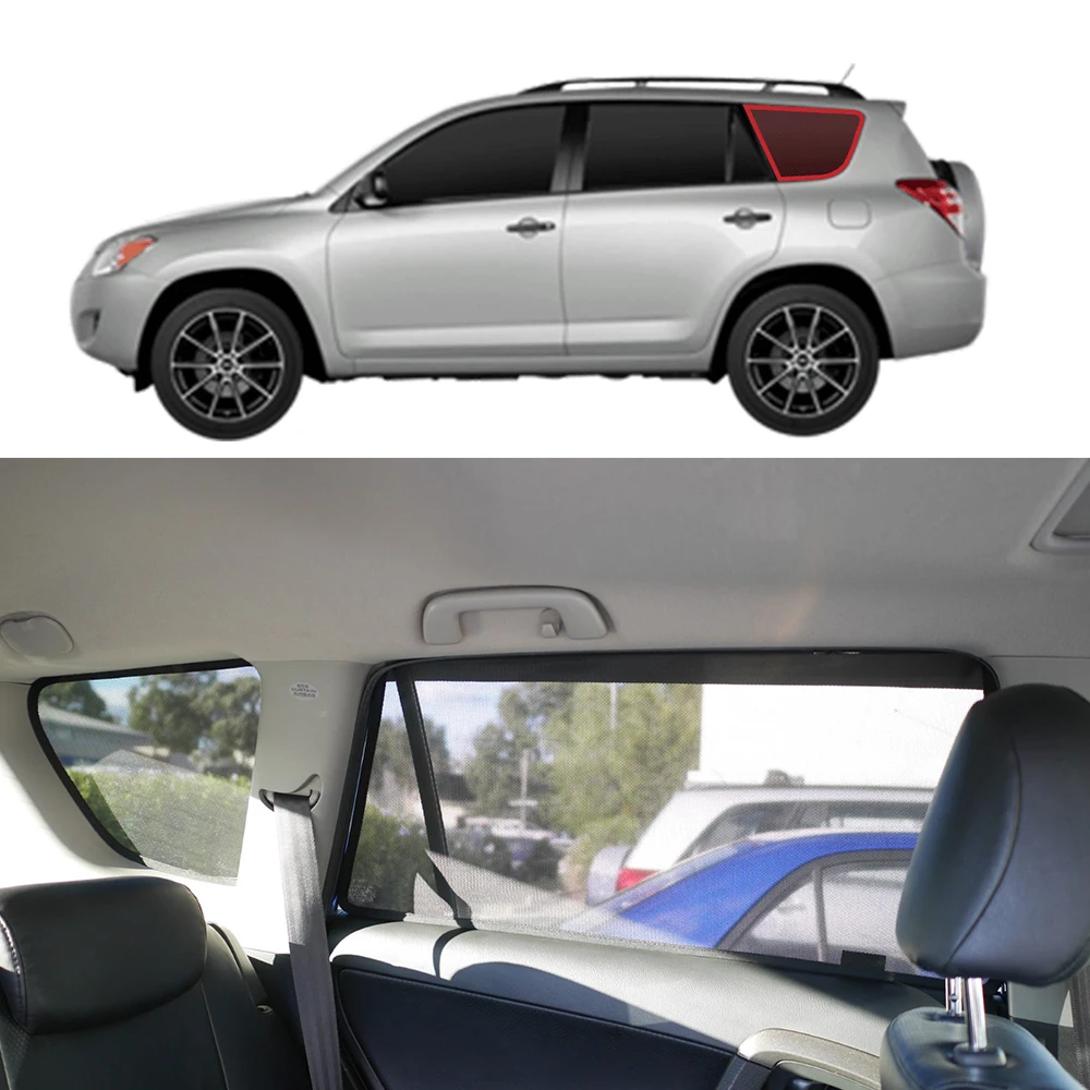 For Toyota RAV 4 III RAV4 2005-2013 Car Sunshade Visor Magnetic Front Windshield Mesh Curtain Rear Side Window Sun Shade Shield