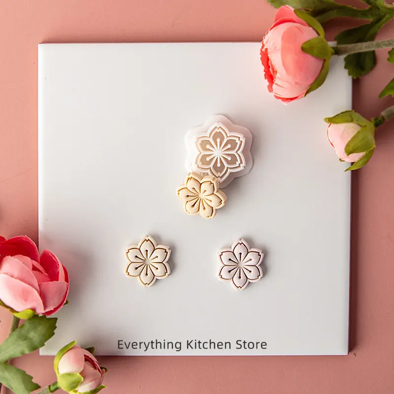 Blume Blatt Weiche Keramik Polymer Clay Schneider Ohrringe Anhänger Schmuck Präge Form DIY Blütenblatt Geometrische Figur Schneiden Formen – Detail 8