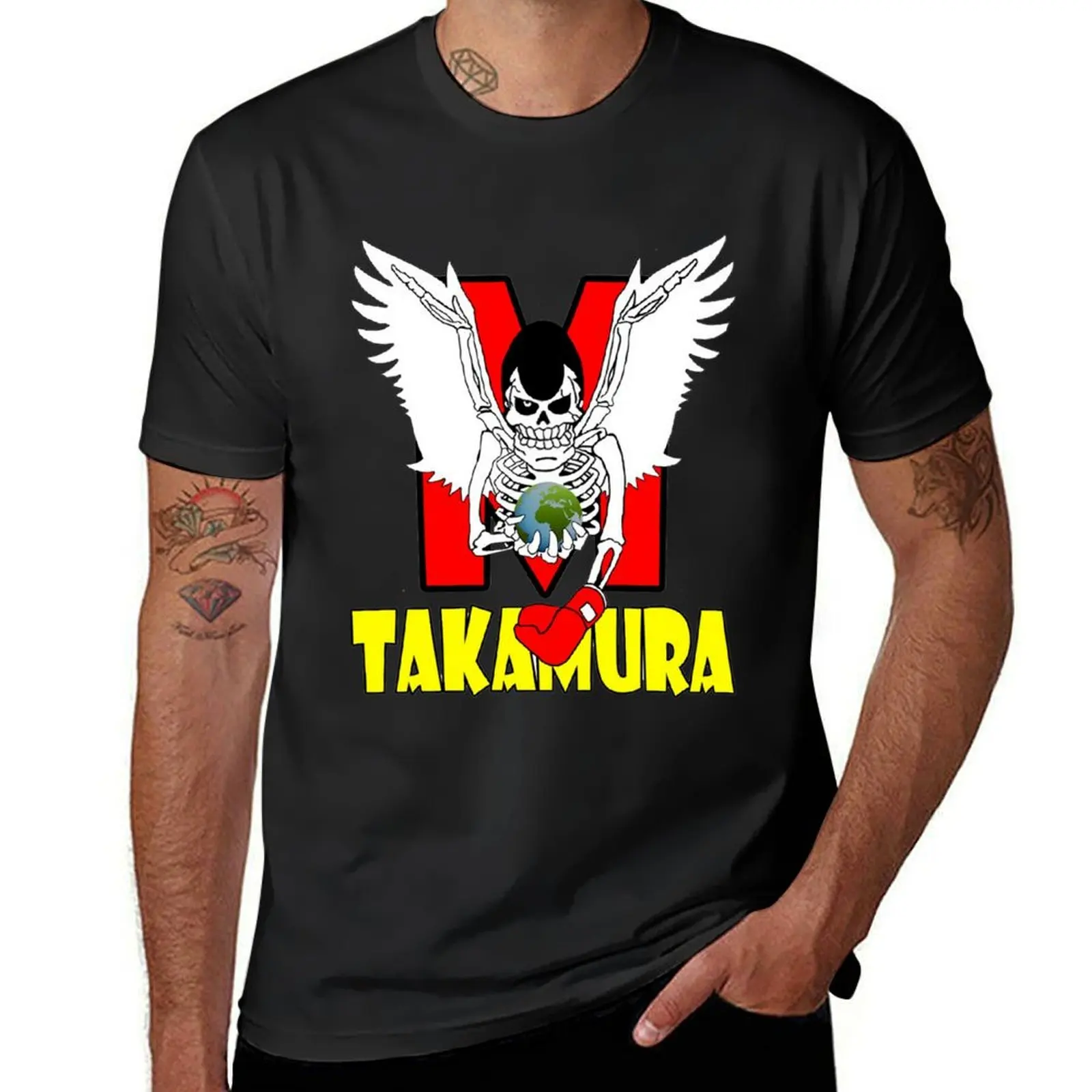 Mamoru Takamura Risk Hajime No Ippo Logo for otaku, gym and fitness for training... T-Shirt summer top tops tshirts for men