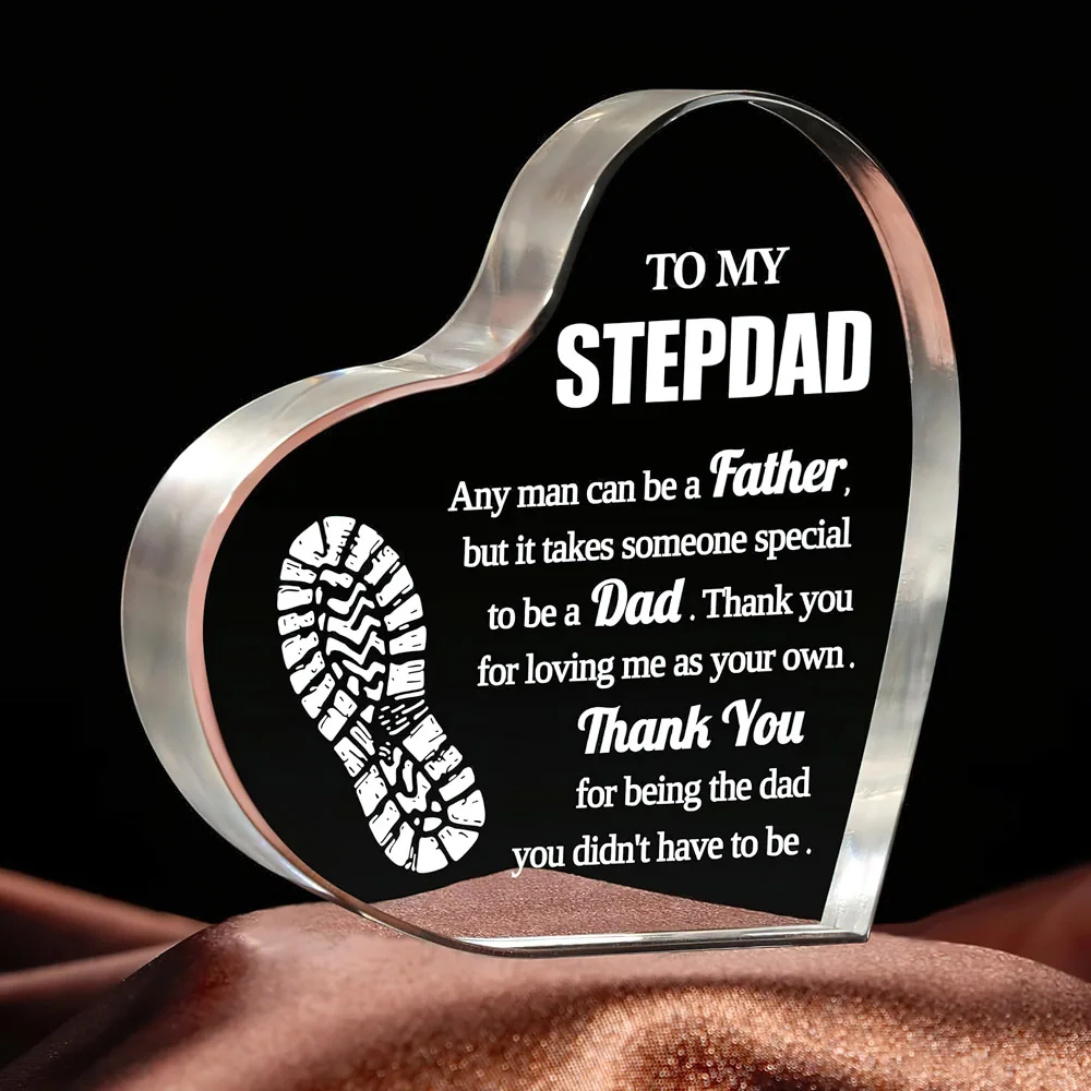 Step Dad Gifts, Step Dad Gifts from Daughter Son, Acrylic Keepsake, Best Birthday Gifts for Stepfather, Father Day Gifts