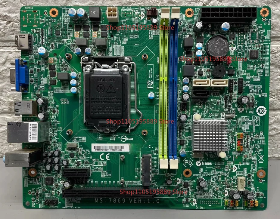 

Для Acer MS-7869 VER: 1.0 Настольная материнская плата LGA1150/1155 2 × DDR3, адаптированная для устройств Acer, стабильная и долговечная.
