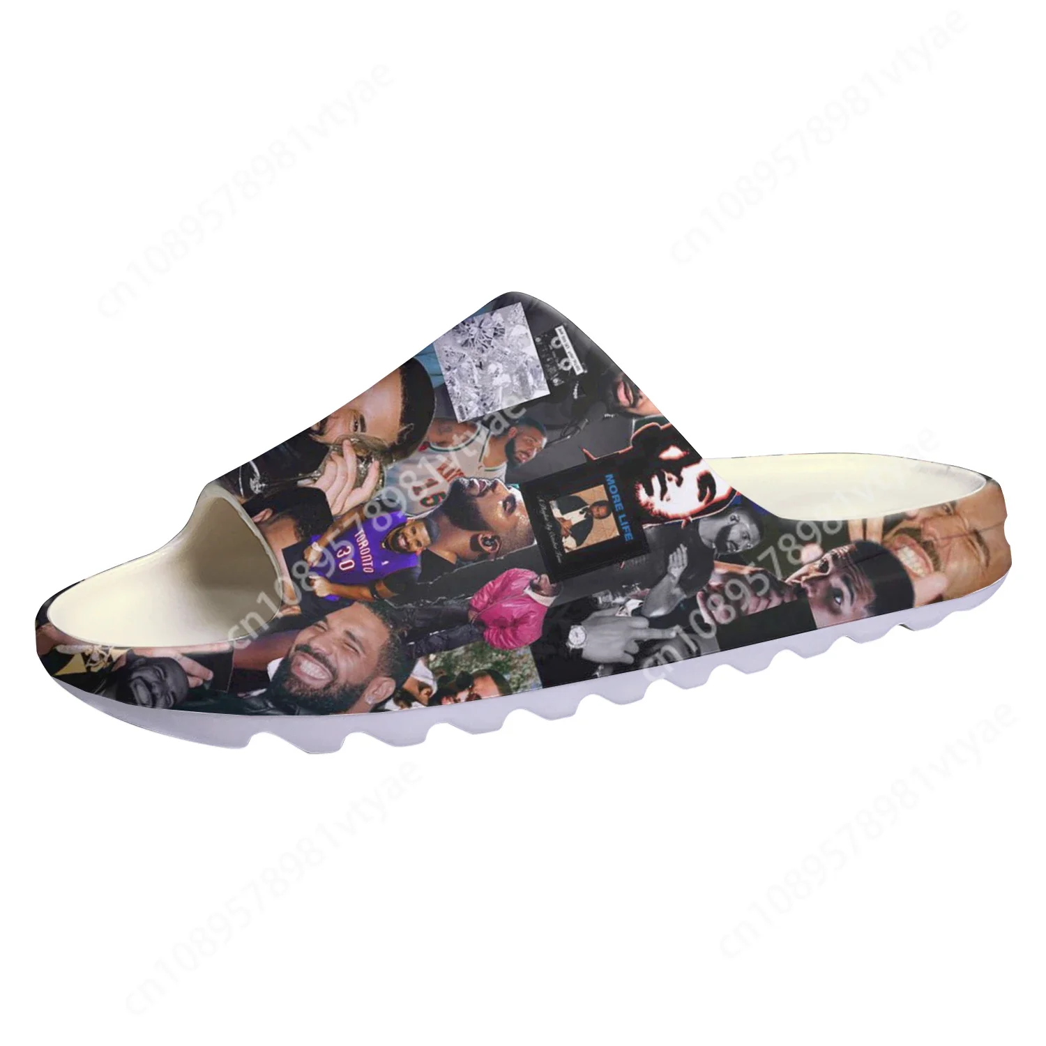 Rapper Drake Drizzy Shoes Soft Sole Sllipers Home Clogs Step On Water Shoes Mens Womens Teenager Step in Customized Sandals