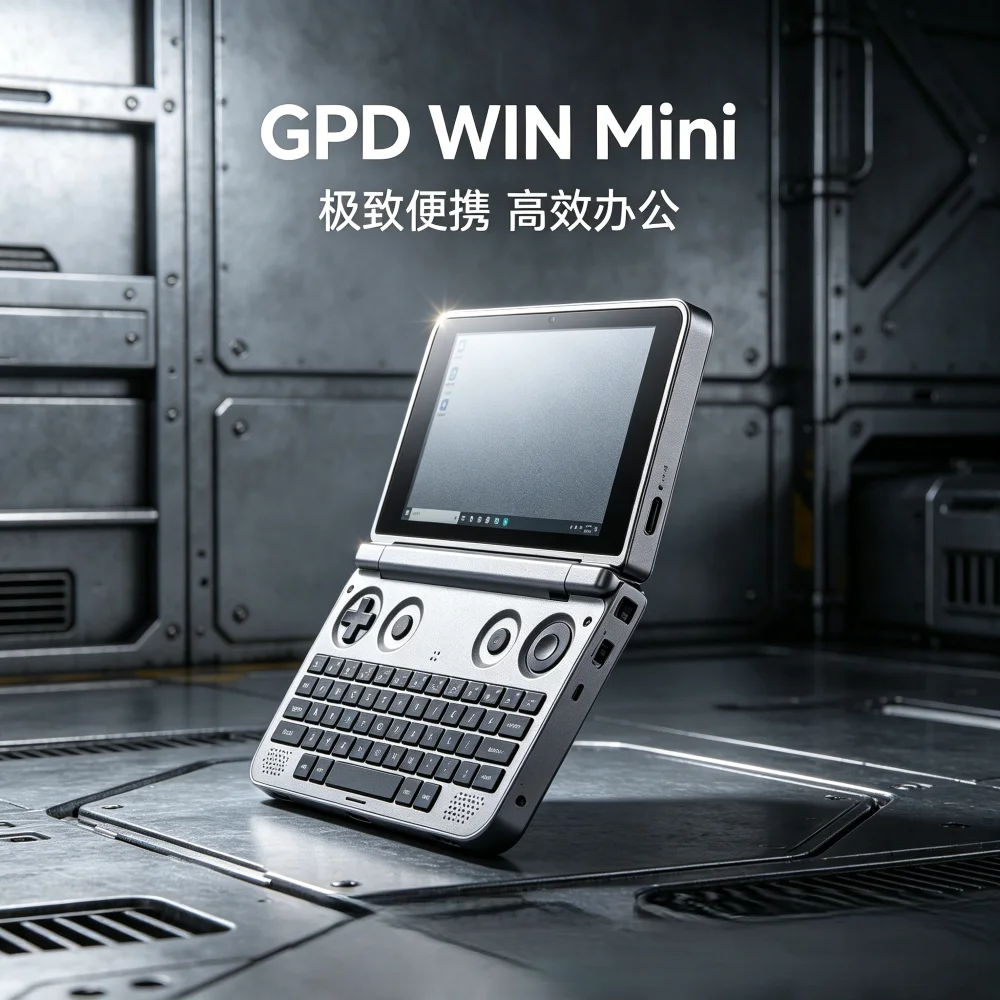 

GPD WIN Mini 2026 Portable Handheld GamePad Tablet with AMD AI 9 HX 370 7 Processor 32GB RAM 2TB PCIE4.0 High Performance Laptop